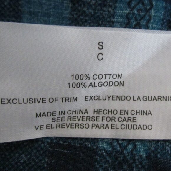 l.e.i. WOMEN'S JUNIOR'S SIZE S TOP NAVY BLUE & TEAL PLAID TUNIC MARIBETH SS NWT - Picture 10 of 12